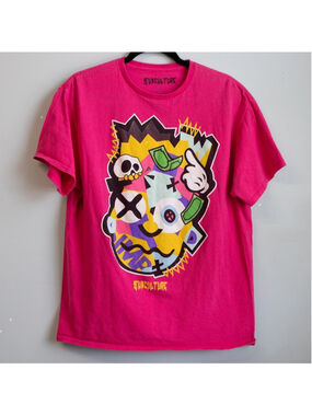 Subculture Bart Simpson pink graphic t shirt-L